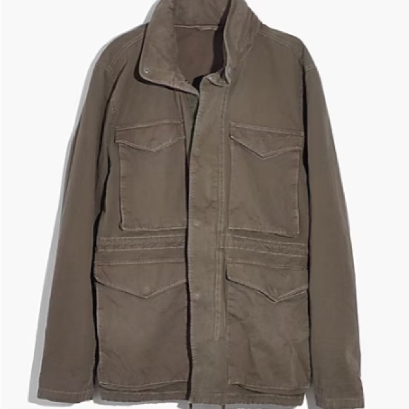 Madewell Garment-Dyed Field Jacket (Cargo Green) - Picture 3 of 4